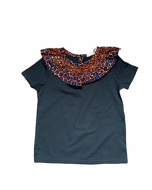 Tee-shirt à col volanté