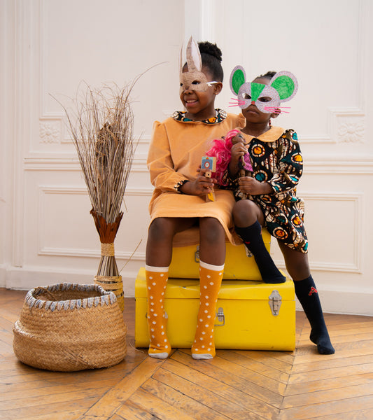 Robe "ODETTE" WAX/velours